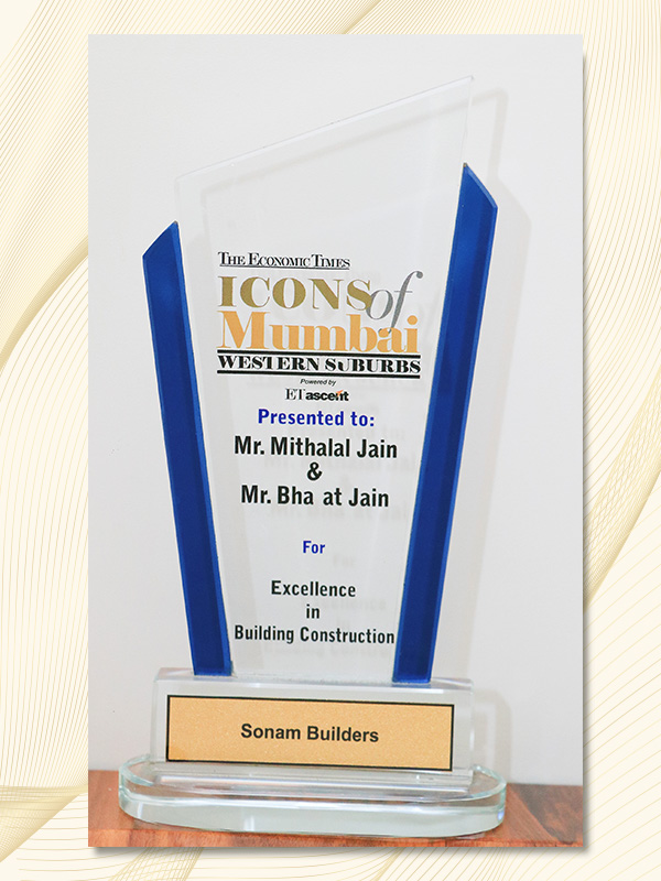 Award for Excellence in Building Construction by The Economic Times Icons of Mumbai (Western Suburbs) (2)
