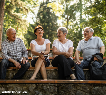 Landscaped Senior Citizen Area