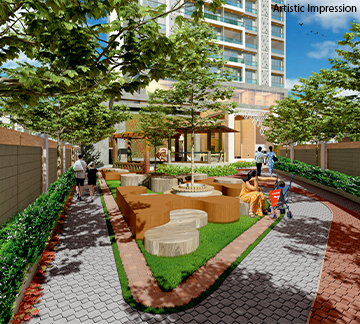 Landscaped Chit Chat Corner